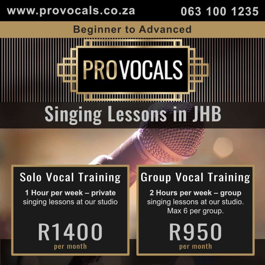 singing lessons • Home • ProVocals Vocal Academy • 3 Private singing lessons in Johannesburg, Sandton at ProVocals Vocal Academy